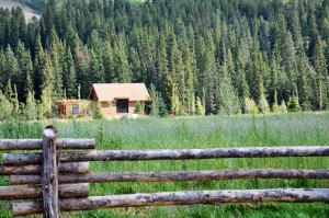 Colorado Meadow View of Cabin