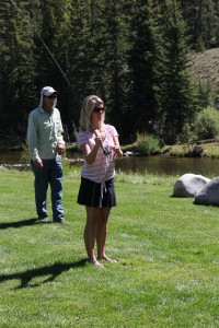 Woman Fly Fishing