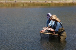 Woman Fly Fishing